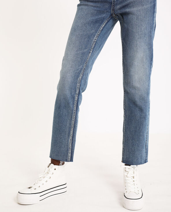 Jean straight high waist bleu - Pimkie