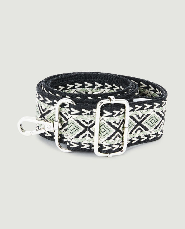 Bandoulière amovible motif ethnique noir - Pimkie