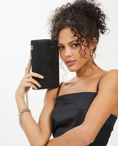 Sac boxy avec brillants noir - Pimkie