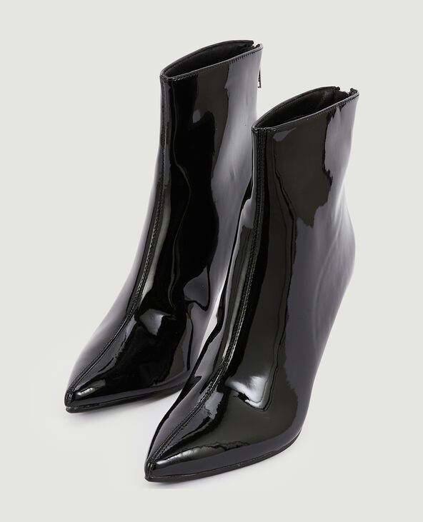 Boots pointues vernies noir - Pimkie