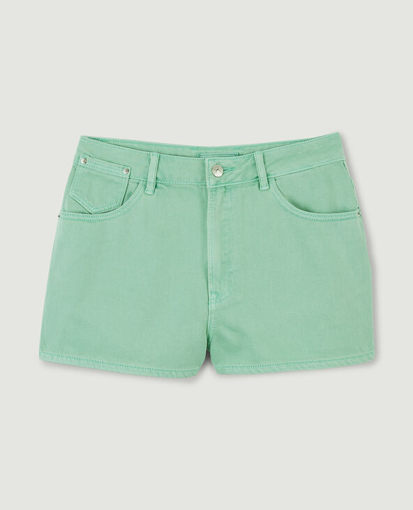 Short en jean coloré vert olive - Pimkie