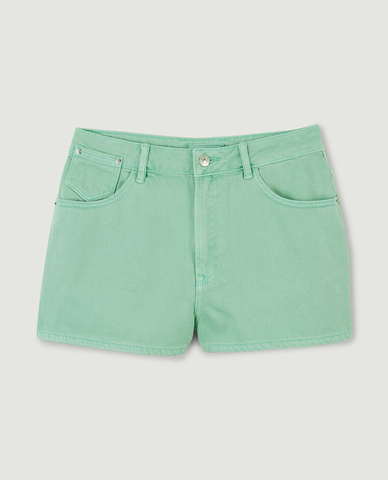 Short en jean coloré vert olive - Pimkie