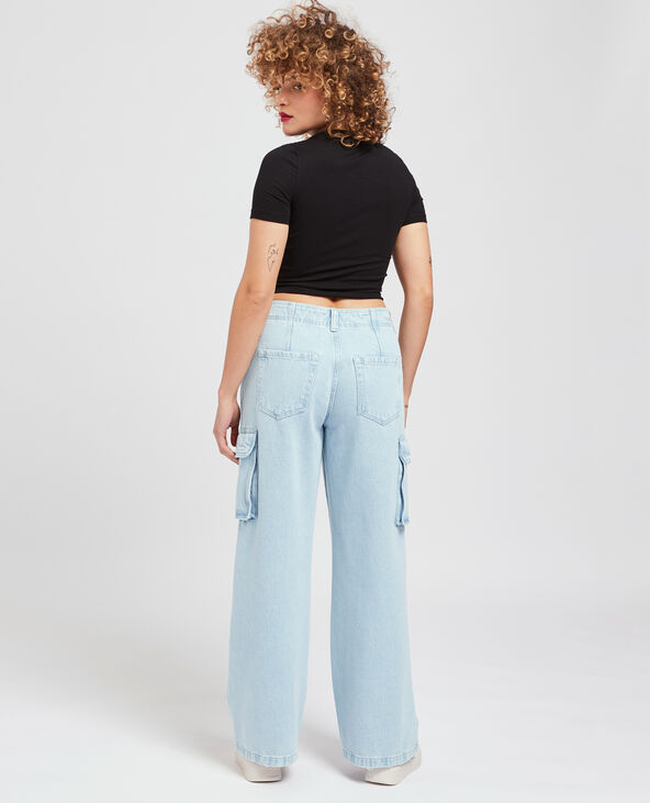 Jean cargo large bleu - Pimkie