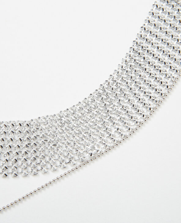 Collier choker et chaine argenté - Pimkie