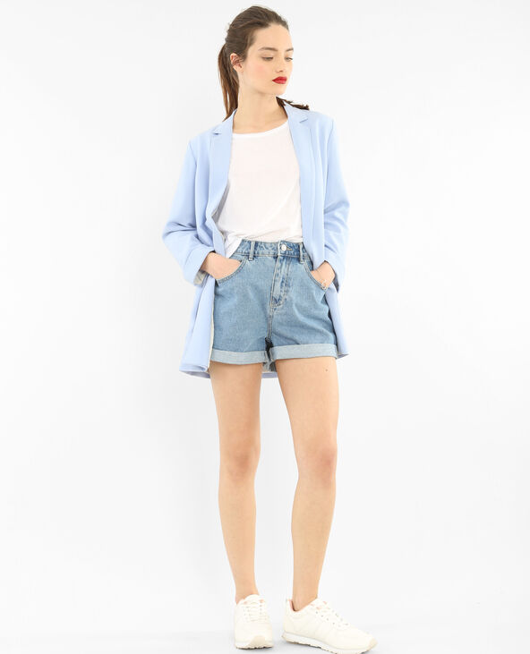 Blazer en crêpe violet - Pimkie