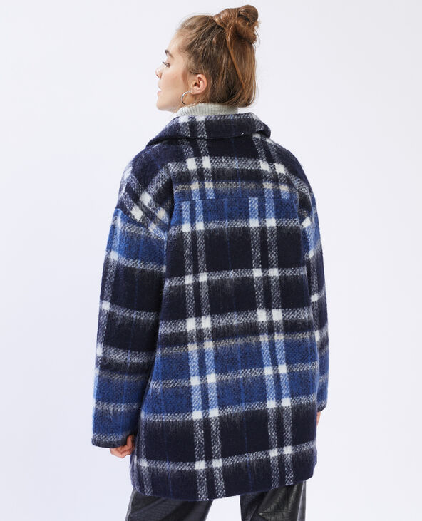 Manteau en laine hotsell à carreaux femme