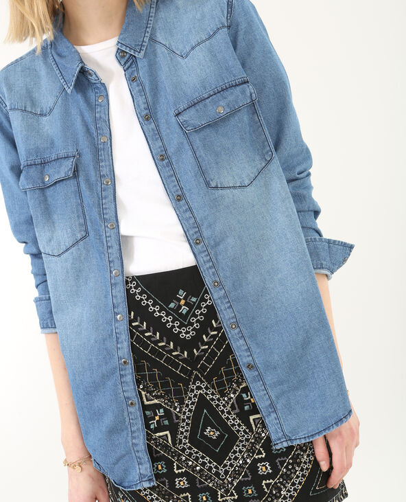 Chemise jean bleu - Pimkie