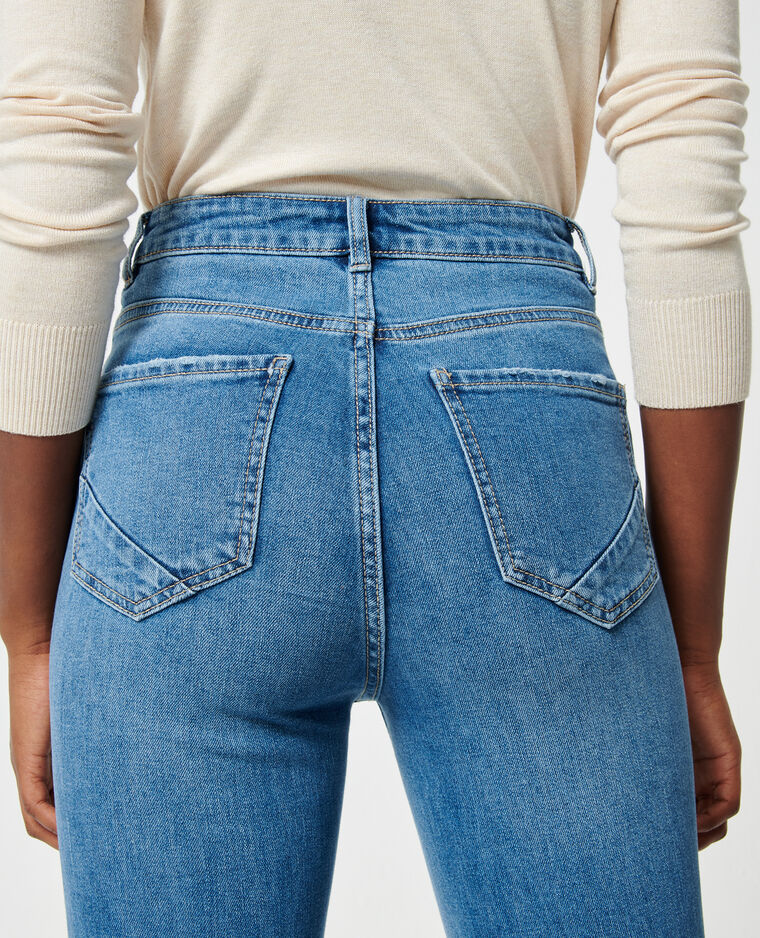 Jean flare taille haute bleu - Pimkie