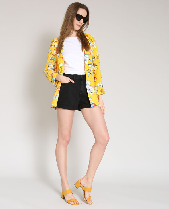 Blazer imprimé jaune - Pimkie