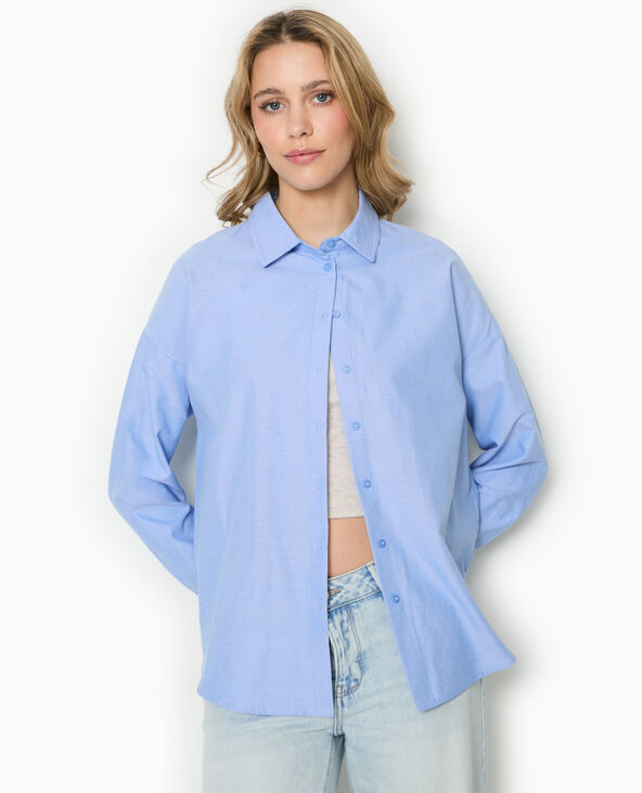 Chemise ample et droite bleu - Pimkie