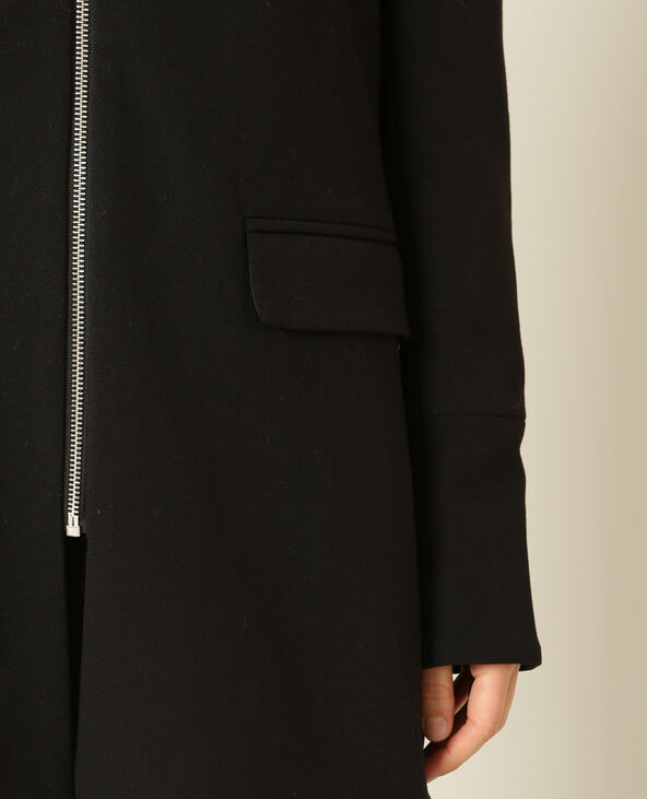 Manteau à zips noir - Pimkie