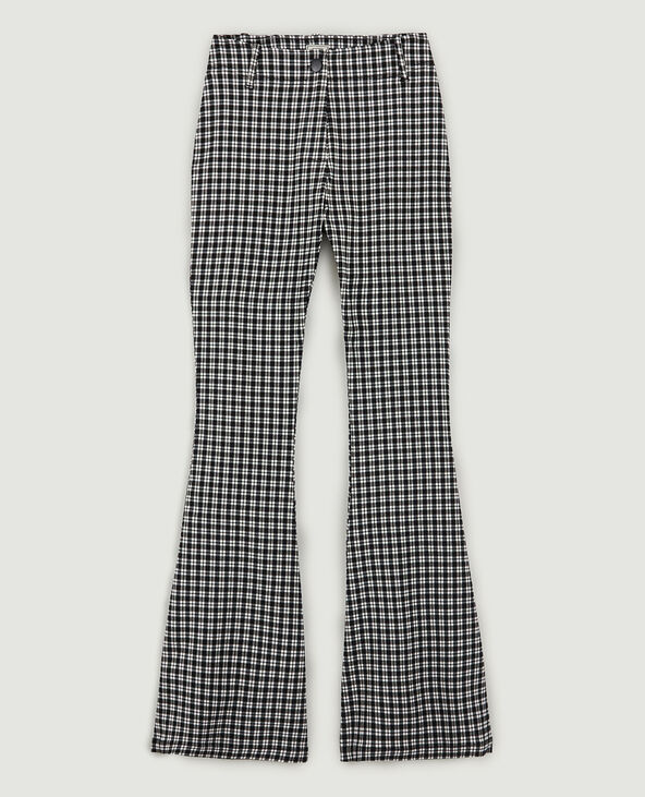 Pantalon flare a carreaux Pimkie