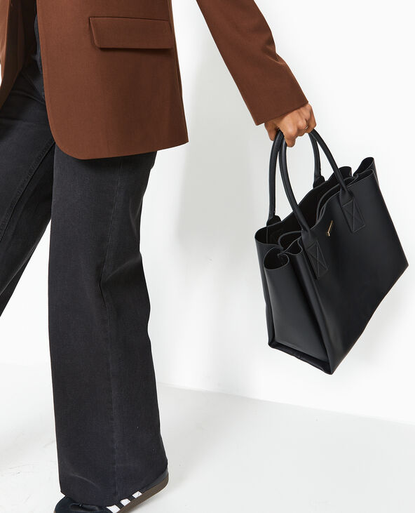 Sac cabas 3 compartiments noir - Pimkie