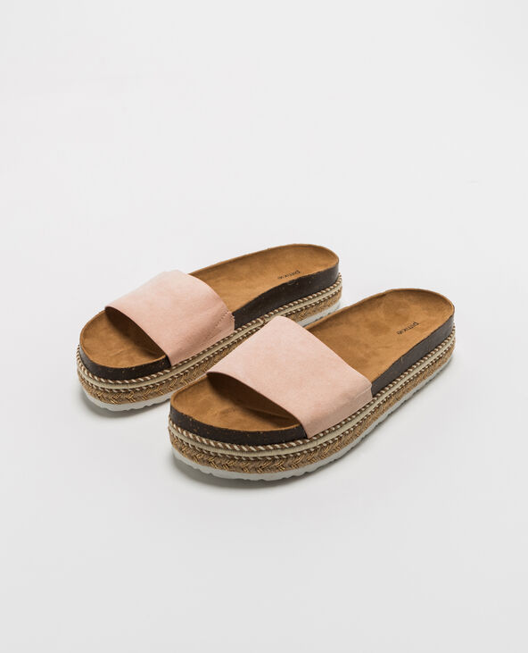 Sandales à plateforme rose clair - Pimkie