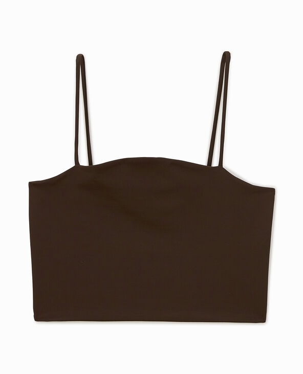 Brassière fines bretelles marron - Pimkie