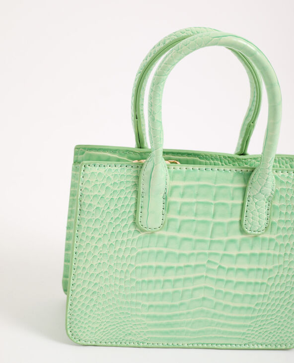 Mini sac croco bleu - Pimkie