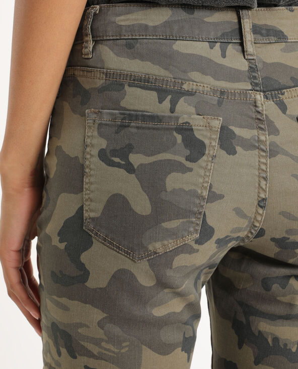 Pantalon skinny camouflage taupe - Pimkie
