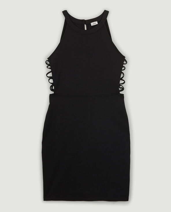 Robe avec lacets noir - Pimkie