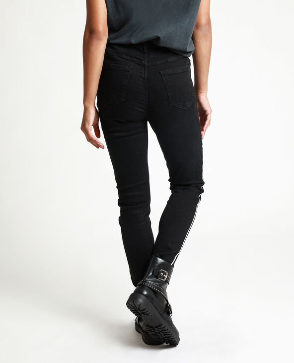 Jean skinny à bandes noir - Pimkie