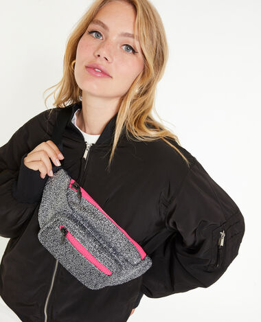 Sac banane métallisé argenté - Pimkie