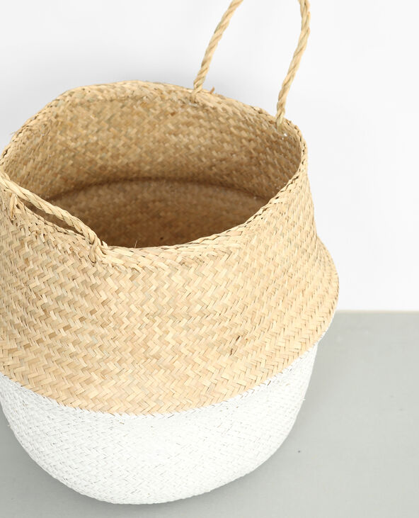 Panier tressé blanc - Pimkie