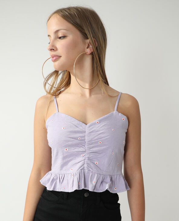 Top fleuri lilas - Pimkie