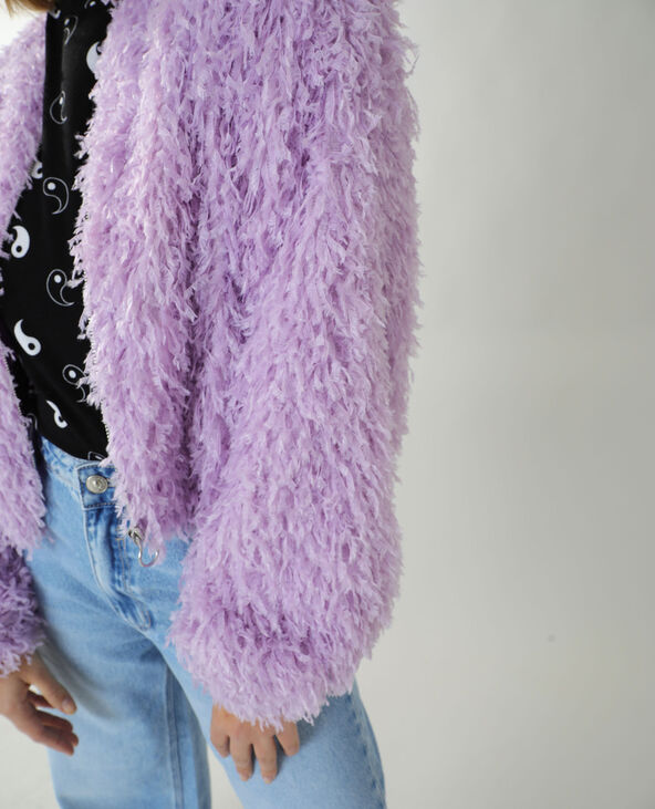 Bomber à plumes lilas - Pimkie
