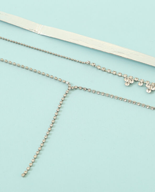 Colliers choker argenté - Pimkie