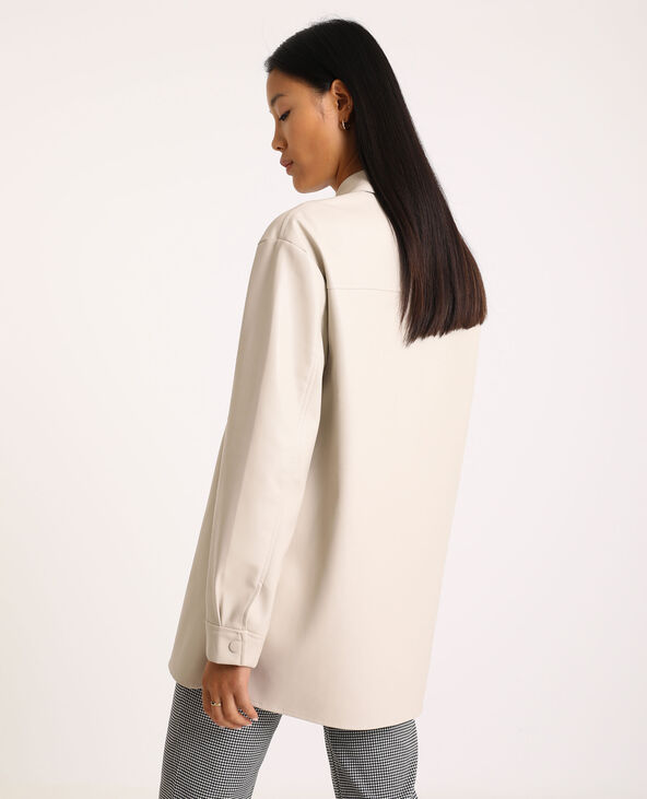 Chemise simili cuir on sale h&m