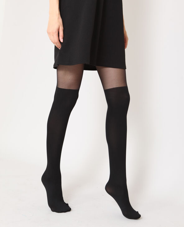 Collants chaussettes noir - Pimkie