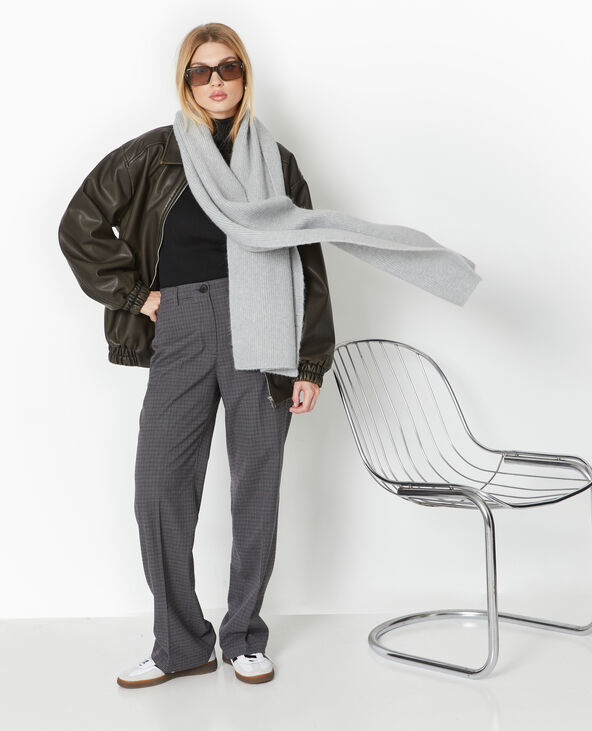 Echarpe en maille ultra douce gris clair - Pimkie
