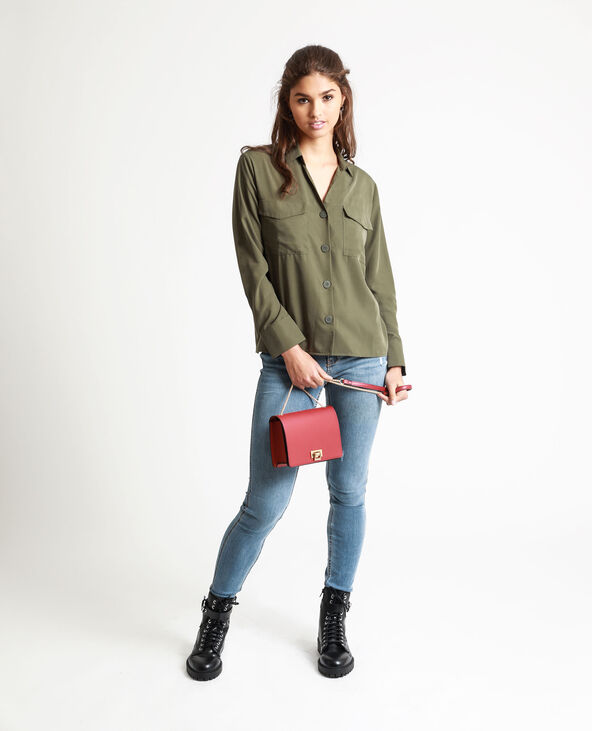 Chemise carrée taupe - Pimkie