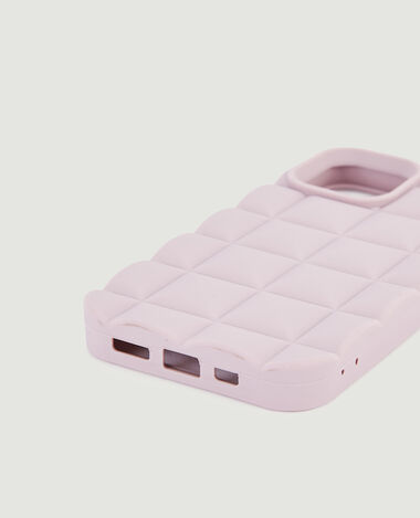 Coque iPhone effet matelassé beige - Pimkie