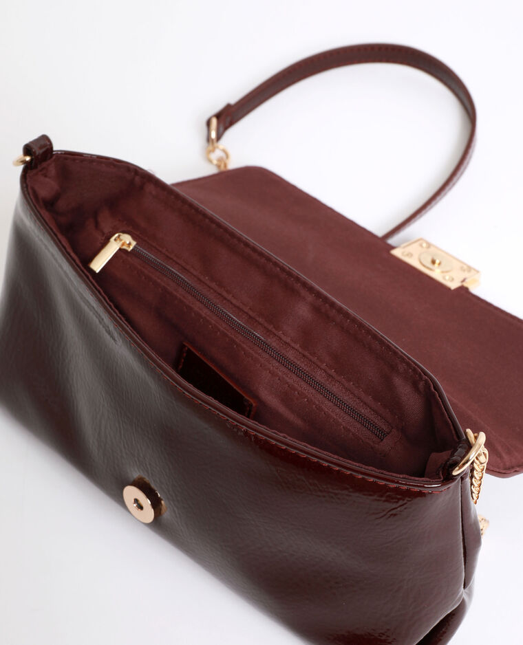 Sac souple verni violet - Pimkie