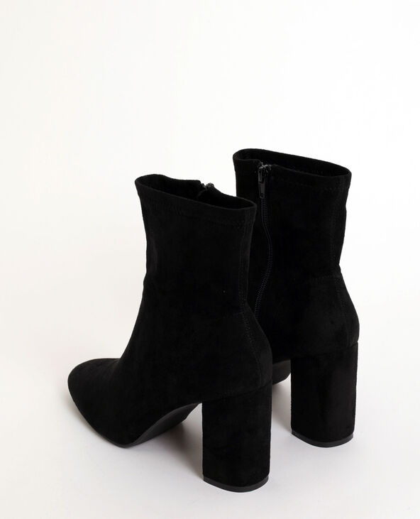 Bottes effet suédine noir - Pimkie