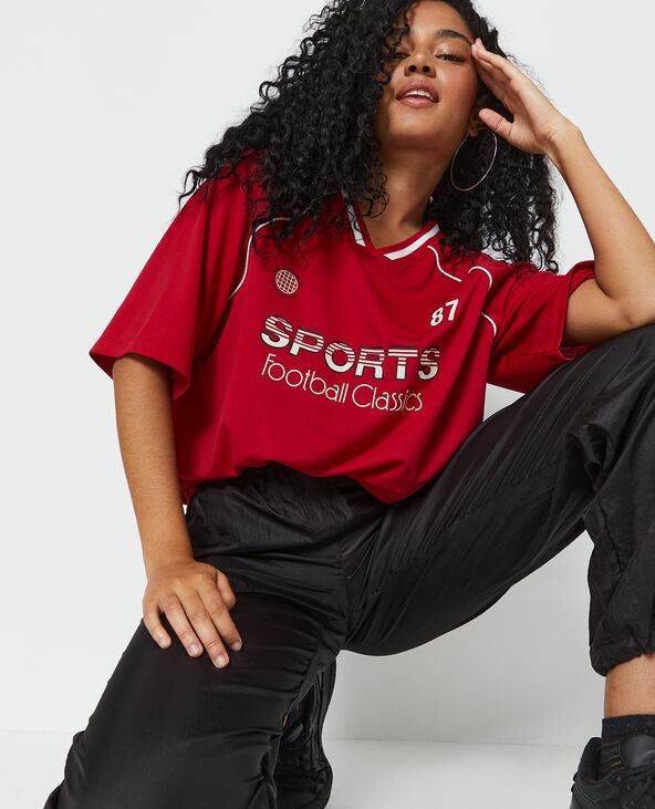 Maillot de foot oversize rouge - Pimkie