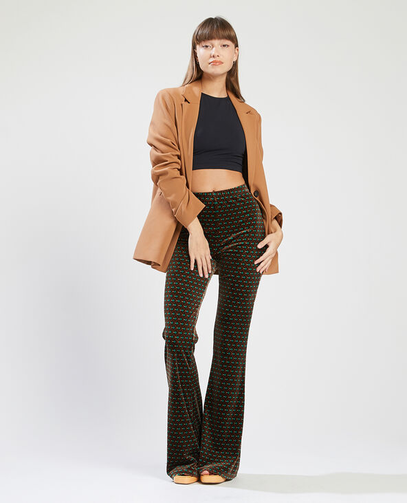 Pantalon flare en velours Pimkie