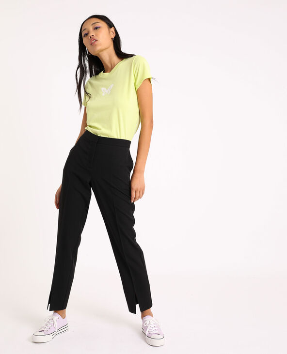 T-shirt fluo vert anis - Pimkie
