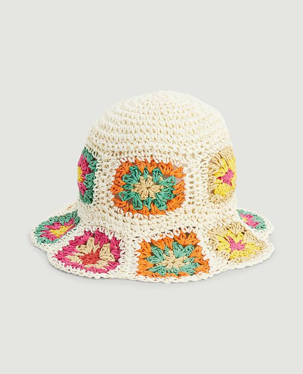 Bob en raphia blanc - Pimkie