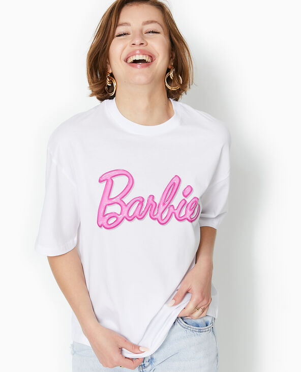 T-shirt oversize BARBIE blanc - Pimkie