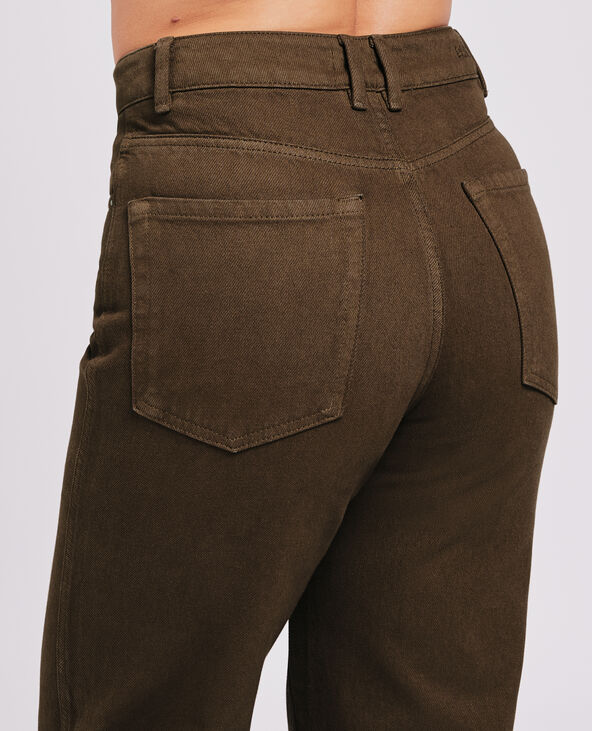 Jean large uni vieux rose - Pimkie