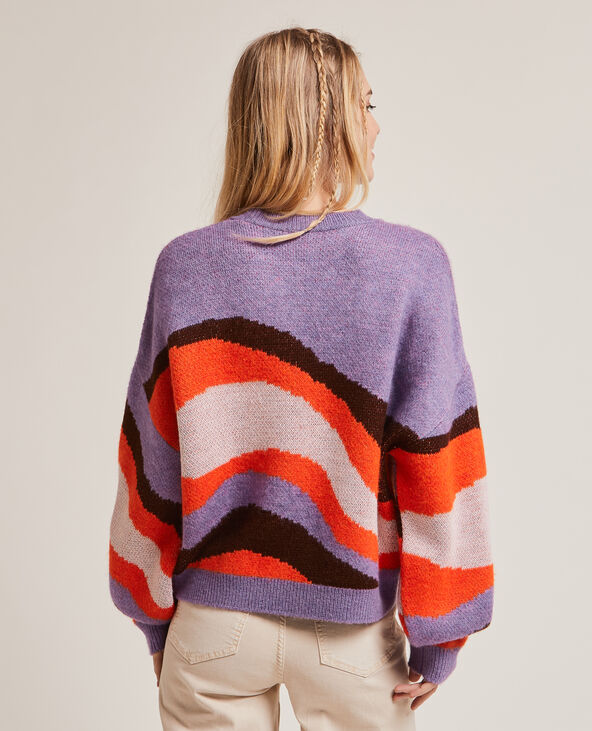 Pull col rond violet - Pimkie