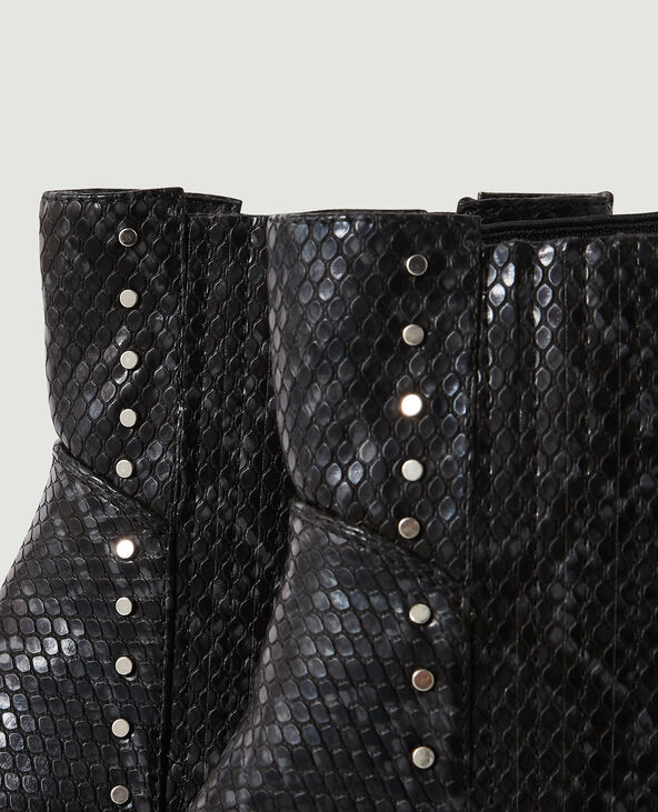 Bottines Chelsea python clous