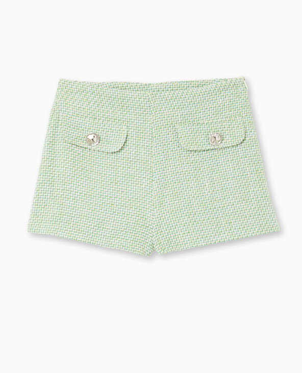 Short court en tweed vert - Pimkie