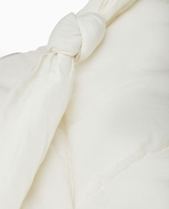 Grand sac en matière matelassée blanc - Pimkie