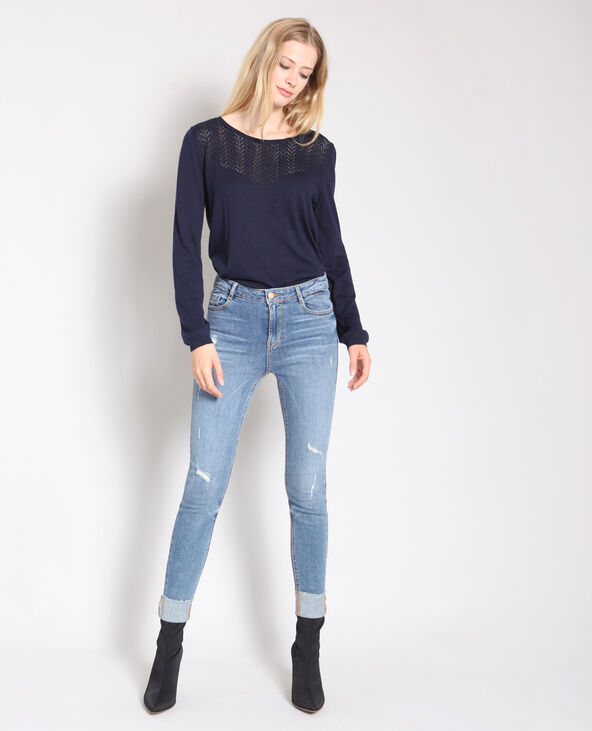Pull léger bleu marine - Pimkie