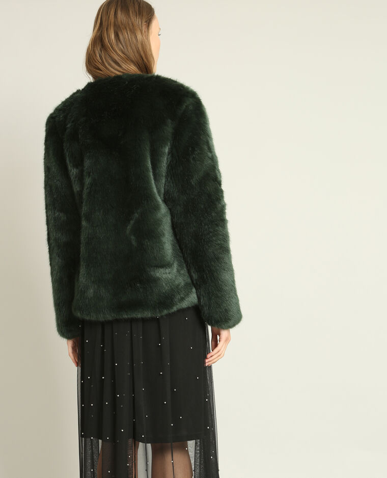 Manteau en fausse fourrure vert sapin - 280149C01A05 | Pimkie