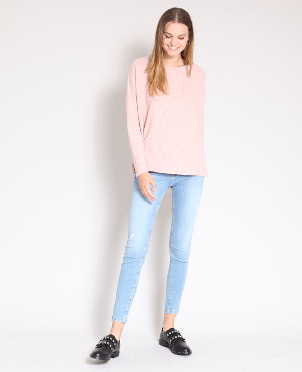 Pull à boutons rose clair - Pimkie