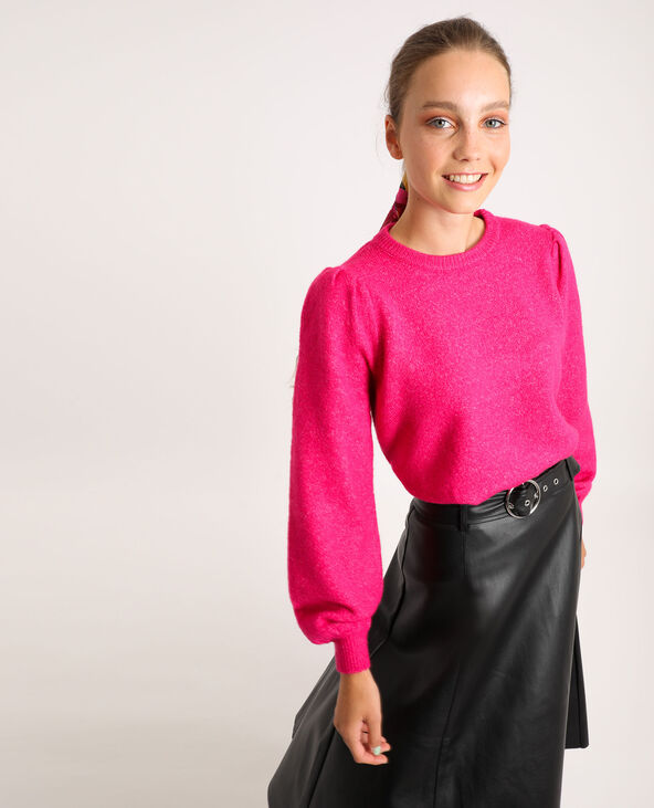 Pull manches bouffantes rose - Pimkie