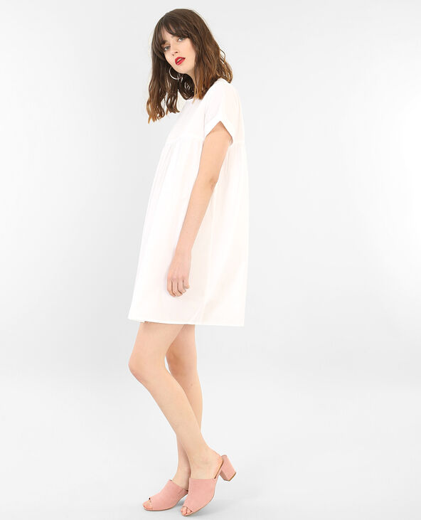 Robe babydoll blanc - Pimkie